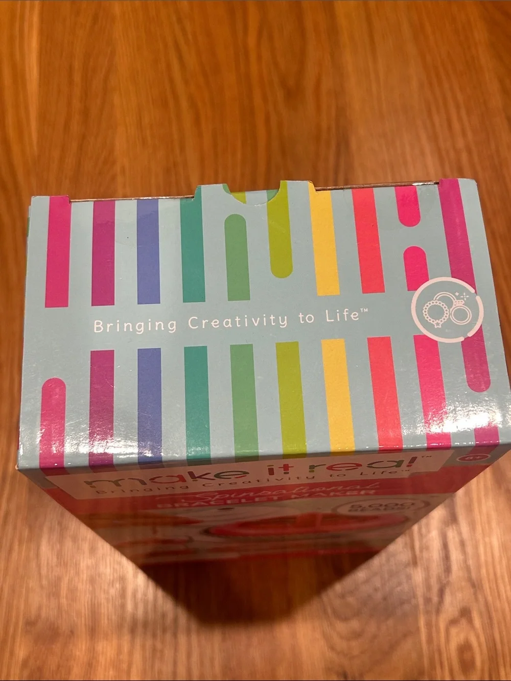 Make It Real Spinsational Bracelet Maker - Pink & Teal 5000 bead kit new in box